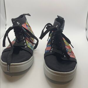 SpongeBob Squarepants Black Sneakers with Tropical Flair